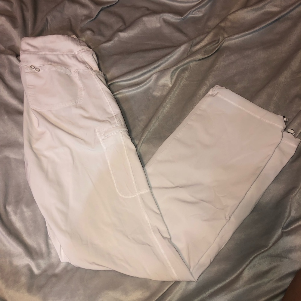 Cherokee Infinity Drawstring White Scrub Pants - image 4